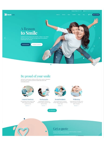Thiết kế Web nha khoa đẹp