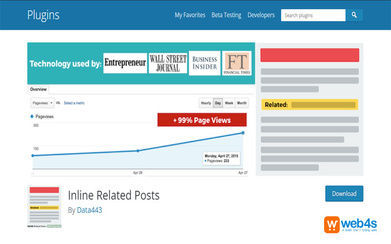 Plugin tăng lượng truy cập wordpress inline related posts