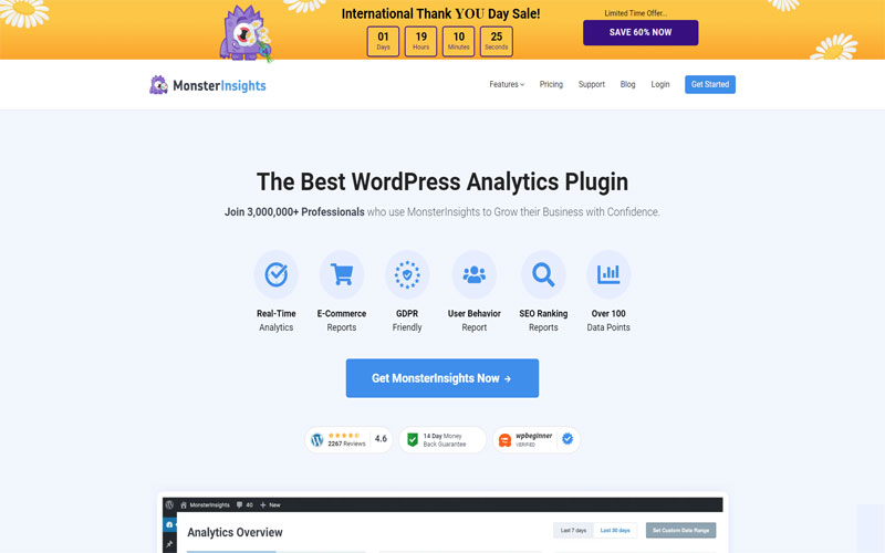 Plugin hiển thị bài viết MonsterInsights