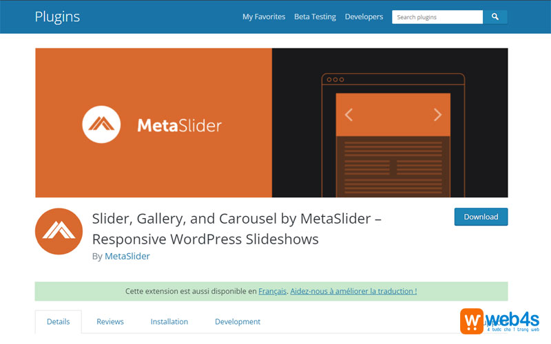 Plugin slider ảnh trong wordpress metaslider