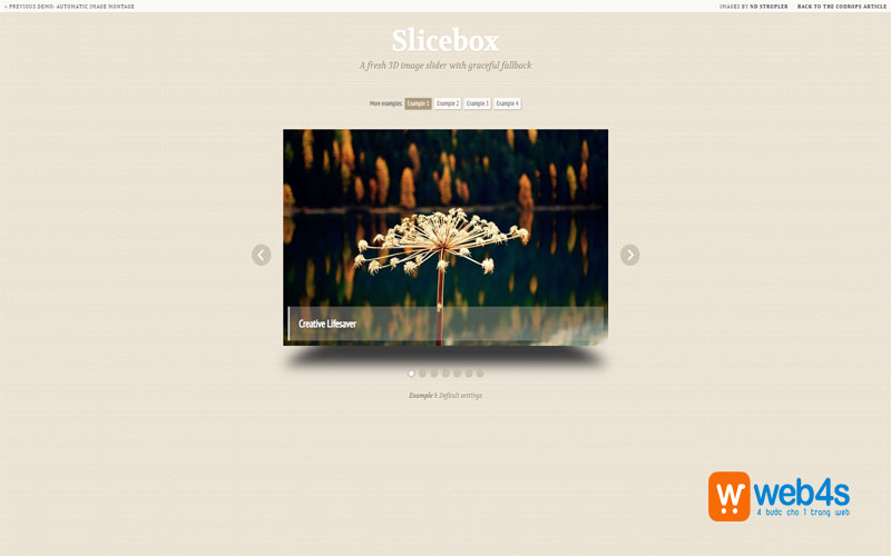 plugin tạo slider 3d slidebox