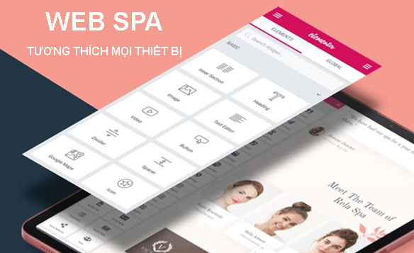 Thiết kế website spa tương thích  mobile
