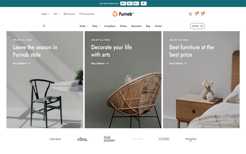 Mẫu thiết kế website nội thất tại Đồng Tháp độc đáo 