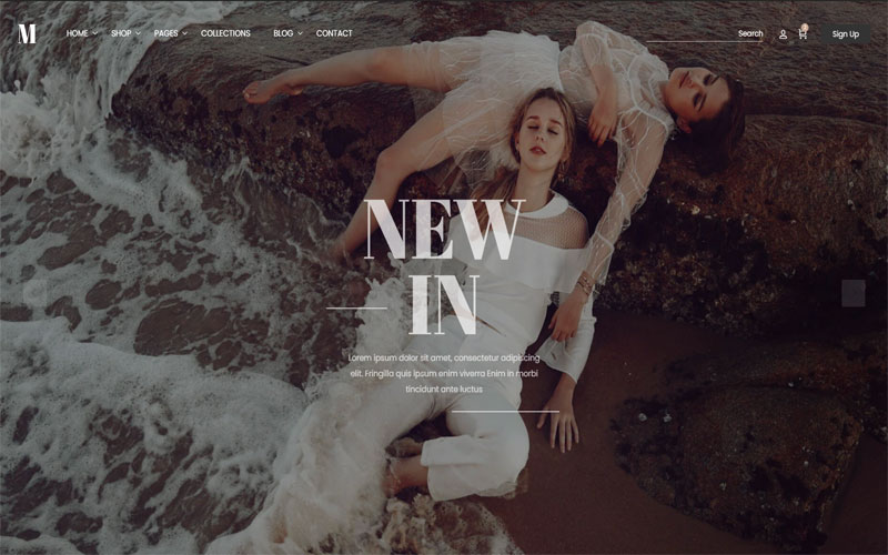 Mẫu website giới thiệu sản phẩm thời trang 