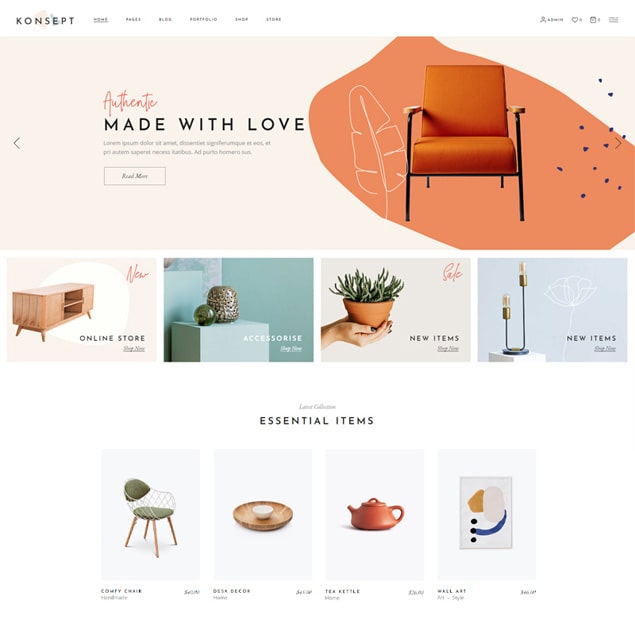 Website nội thất đẹp - web4s