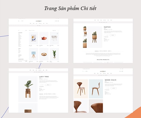 Thiết kế web nội thất đơn giản - đẹp
