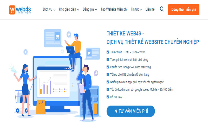 Dịch vụ Thiết kế website Bà Rịa trọn gói