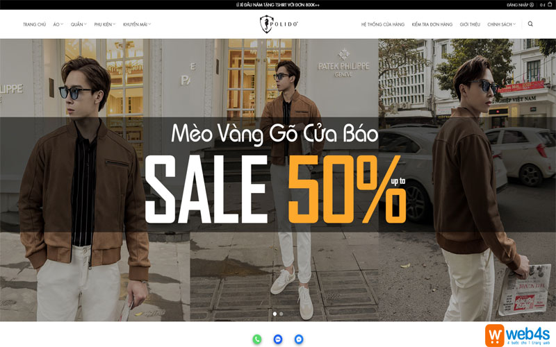 Mẫu thiết kế website thời trang