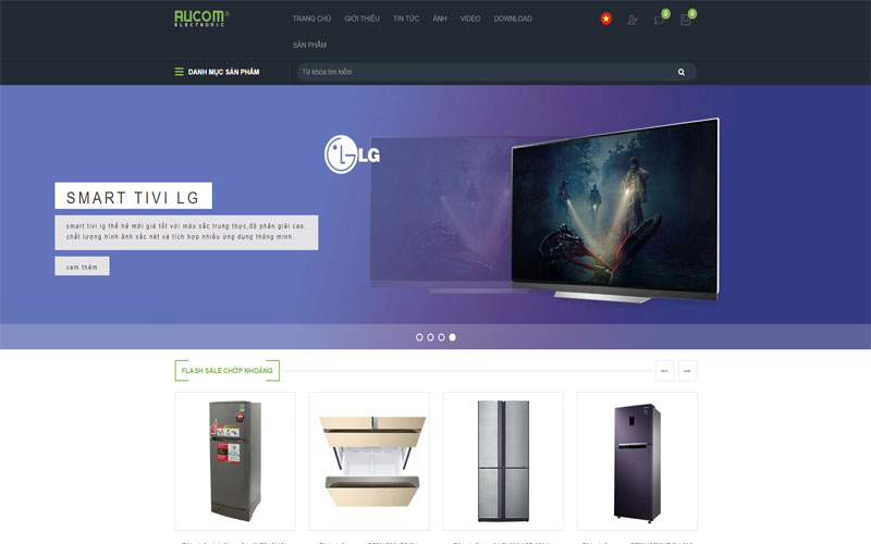 Thiết kế website điện tử điện lạnh 