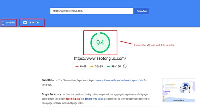 Kiểm tra tốc độ web