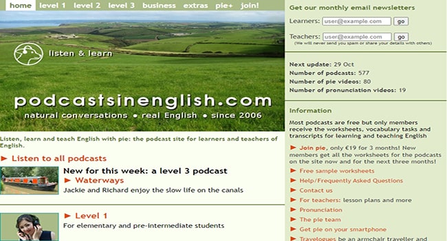 Podcasts in English