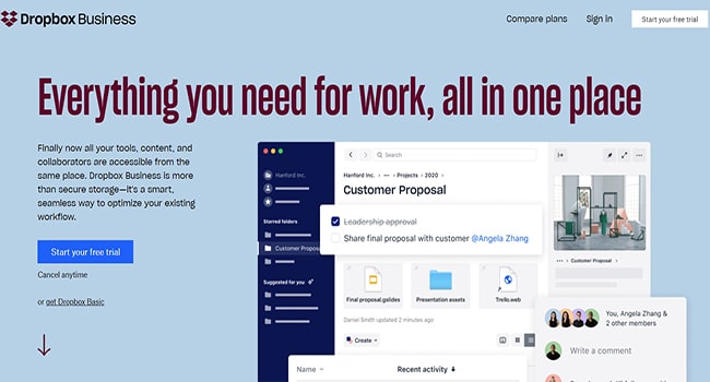 Up ảnh trên Dropbox