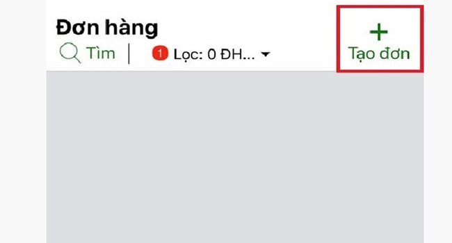 Tạo đơn hàng