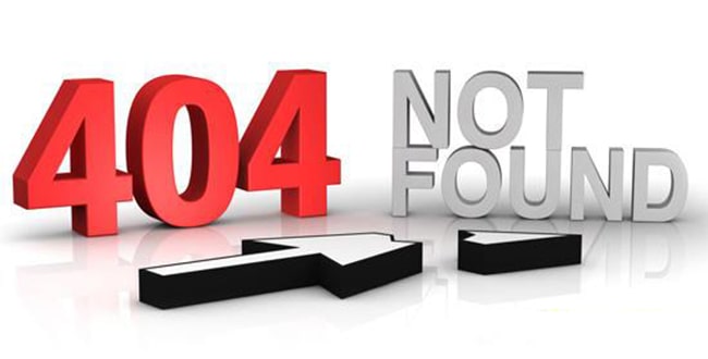 lỗi 404 not found 