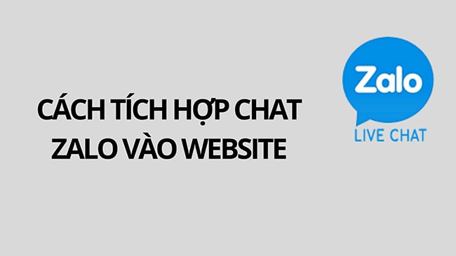 Hướng dẫn tích hợp chat zalo vào website 