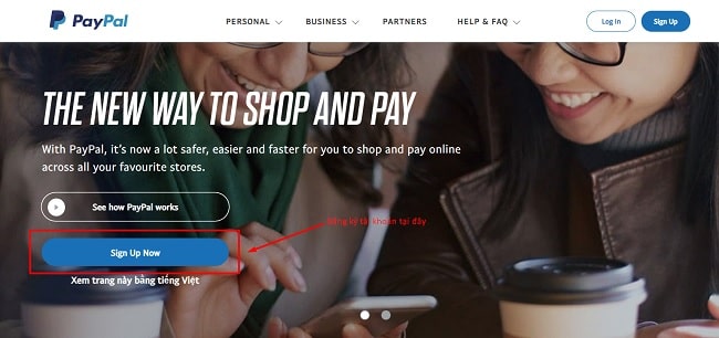Cách tạo tài khoản PayPal miễn phí