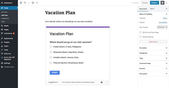 Cách chèn link Google Form là gì?