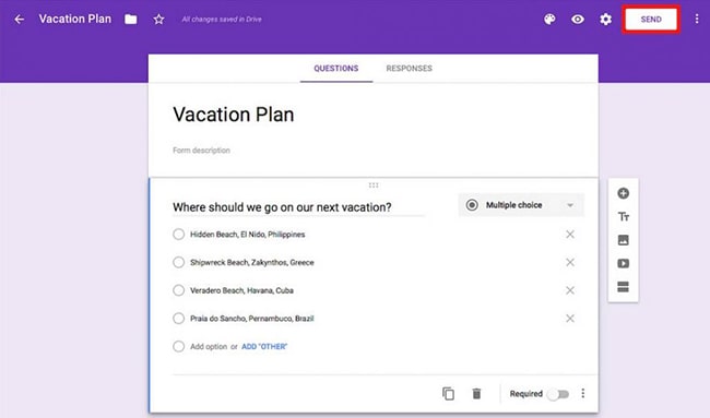 Chèn Google Form vào WordPress
