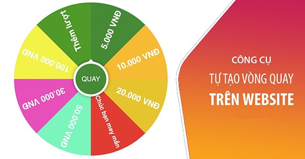Tạo vòng quay may mắn trên website