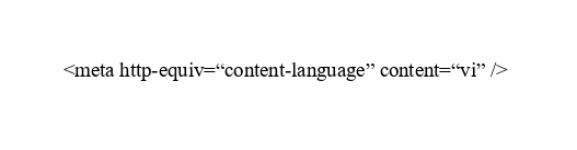 Thẻ meta content language