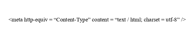 Thẻ meta content type