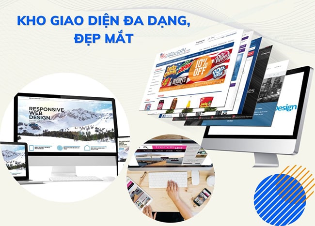 Kho mẫu website đẹp tại Web4s - thiết kế web Bình Dương