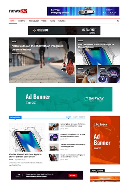 Thiết kế website tin tức uy tín - Web4s