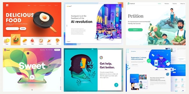Một số mẫu website đẹp