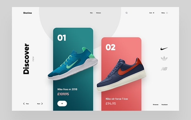 Thiết kế web bán giày chuyên nghiệp