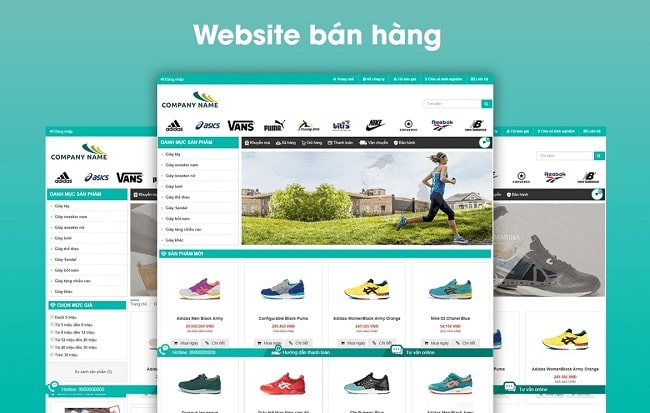 Thiết kế website bán giày dép