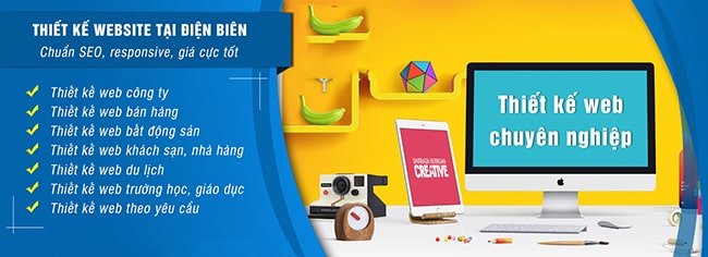 Thiết kế web trọn gói tại Điện Biên đủ mọi ngành nghề