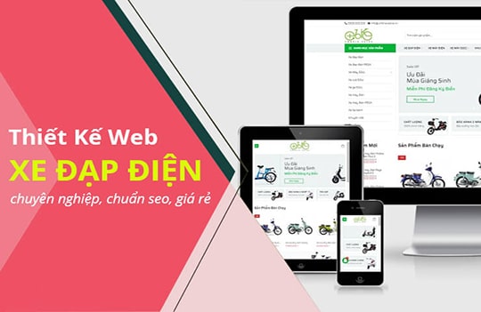 Thiết kế website xe đạp điện chuyên nghiệp