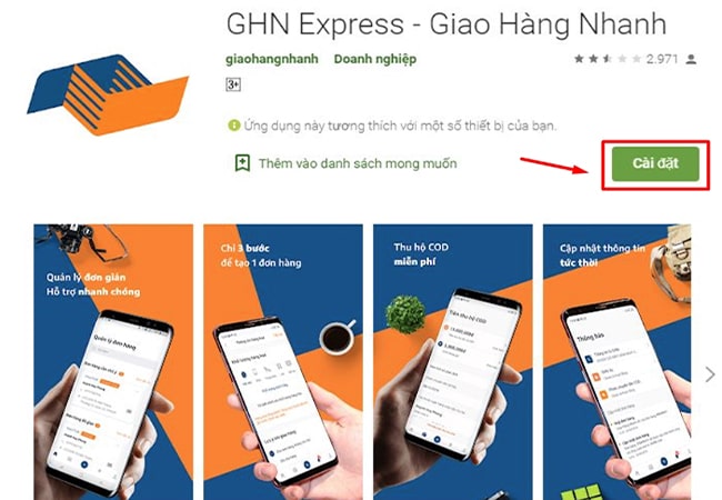 App (ứng dụng) Giao hàng nhanh