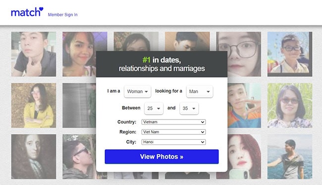 Trang web hẹn hò Match