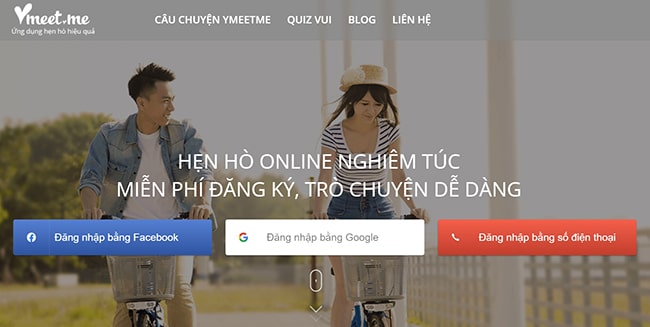 Trang web hẹn hò uy tín Ymeet.me