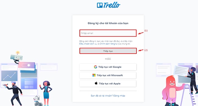 Nhập email