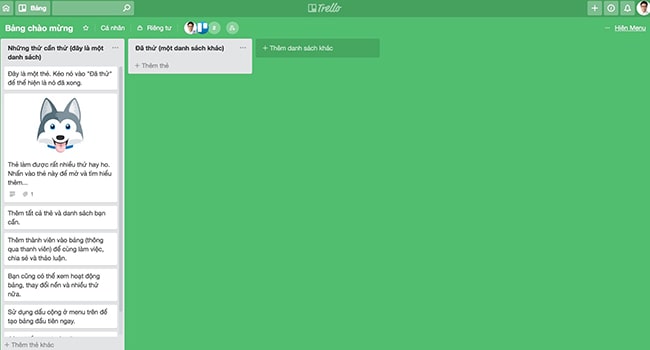 Sử dụng Trello
