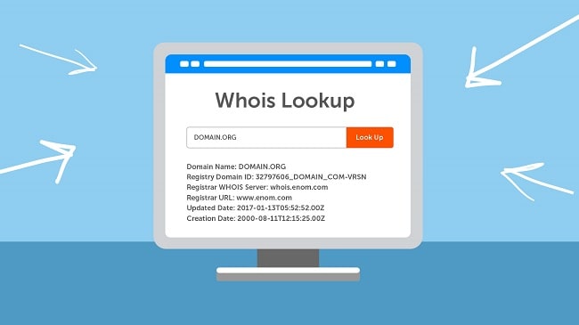 Các thông tin trên Whois