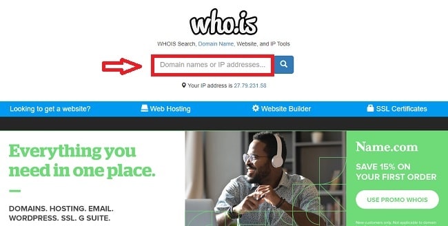 Kiểm tra tên miền Whois