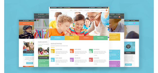 Nhiều mẫu Website giáo dục, trường học đẹp mắt