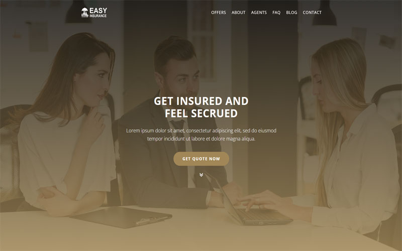 Thiết kế website doanh nghiệp bảo hiểm 