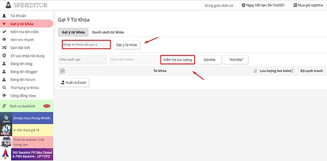Cách kiểm tra thứ hạng website trên Google bằng Spineditor