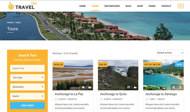 Mẫu website du lịch đẹp