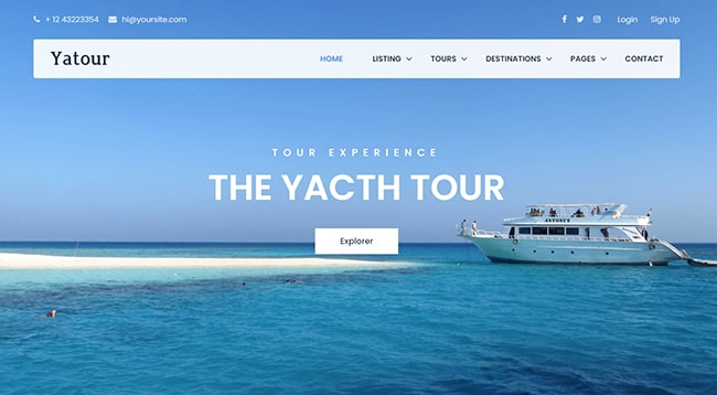 Template du lịch bán tour