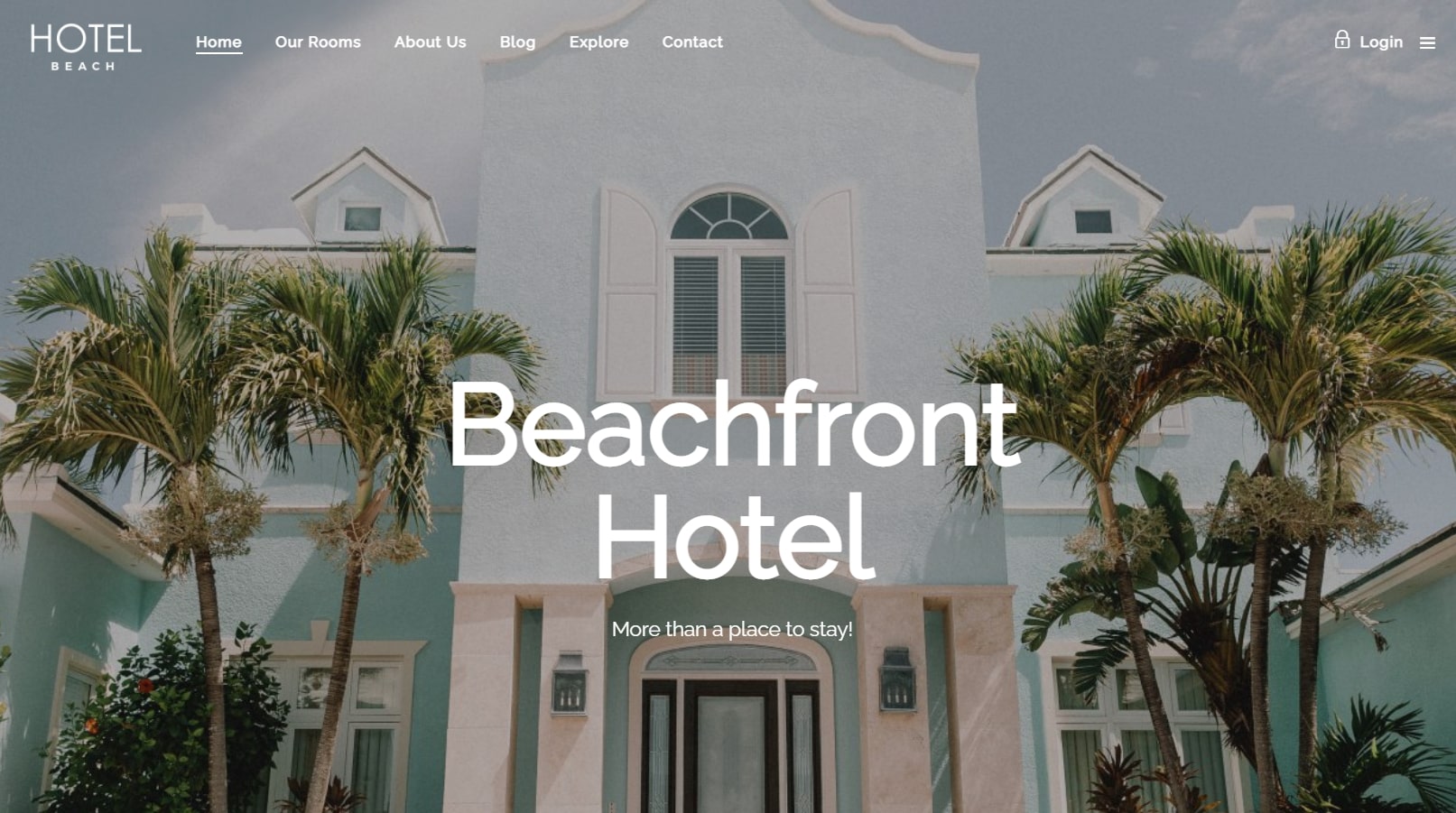 Mẫu website khách sạn đẹp
