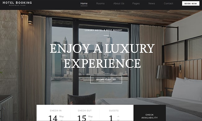 Template web khách sạn đẳng cấp