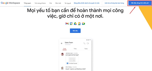 Đăng ký email google theo tên miền miễn phí