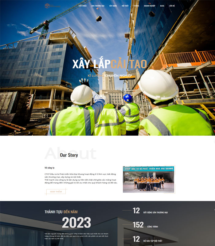 Các tính năng có trong website sửa chữa nhà cửa 