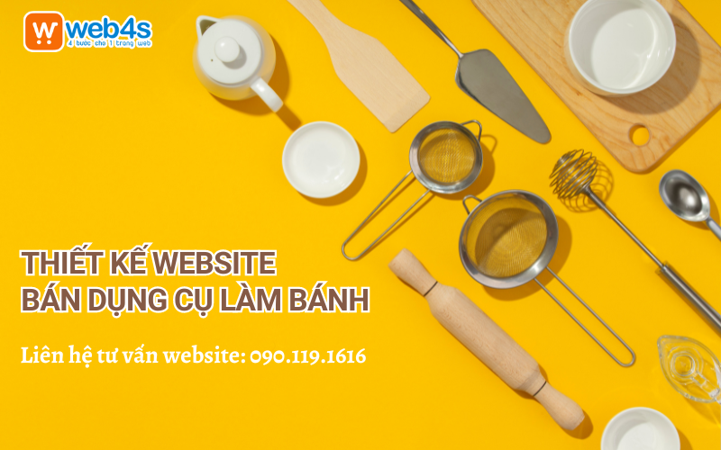 Thiết kế website bán dụng cụ làm bánh 