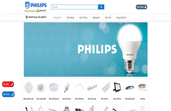 giao diện thiết kế website trình bày khoa học